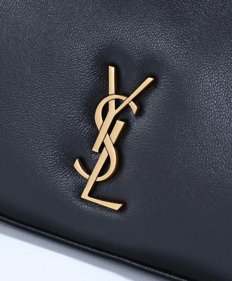 Saint Laurent Calypso Mini Hobo In Plunged Lambskin 791484 Black